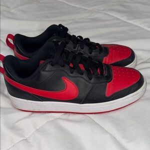 Nike Red and Black Athletic Shoes